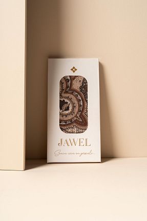 روسری قهوه ای پلی استر JAWEL - کد 879290624