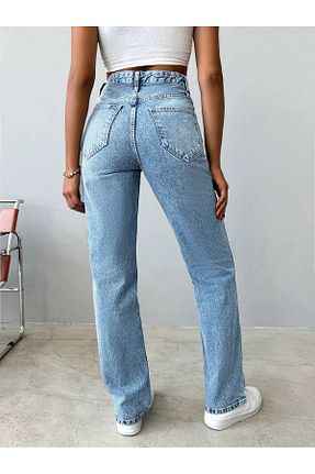 شلوار جین آبی زنانه پاچه تنگ HerTon - کد 879293926