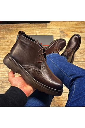بوت / نیم بوت قهوه ای مردانه چرم خالص Martinetto - کد 879293661