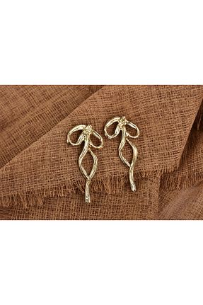 گوشواره جواهر طلائی میخ BoJo - کد 846174766