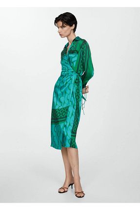 لباس آبی زنانه بافت MANGO - کد 815373084
