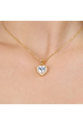 گردنبند استیل ( فولاد ) طلائی زنانه استیل (فولاد) Ladues - کد 879525213