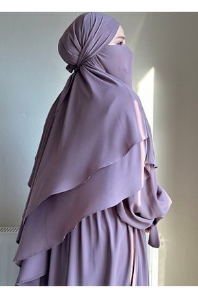 ست بالاتنه و پائین تنه حجاب قهوه ای زنانه گشاد Sufle - کد 879308727