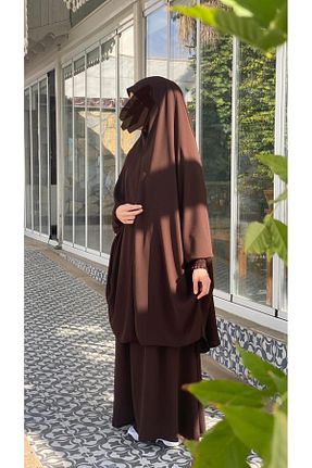 ست بالاتنه و پائین تنه حجاب رنگی زنانه Çan Bayram Giyim - کد 879326934