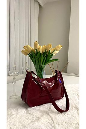 کیف دوشی زرشکی زنانه چرم مصنوعی VALUES - کد 873363696