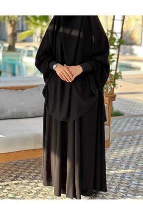ست بالاتنه و پائین تنه حجاب مشکی زنانه کلوش Bayram Giyim - کد 879328911