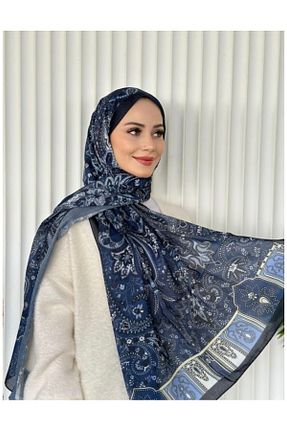 شال سرمه ای زنانه پنبه ای Misa - کد 879328496