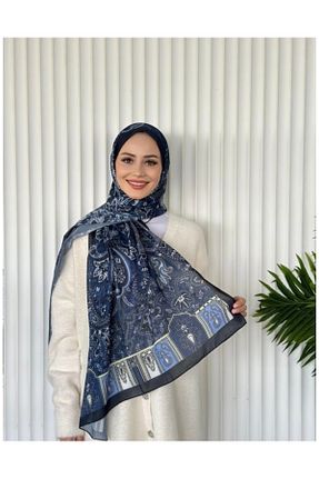 شال سرمه ای زنانه پنبه ای Misa - کد 879328496