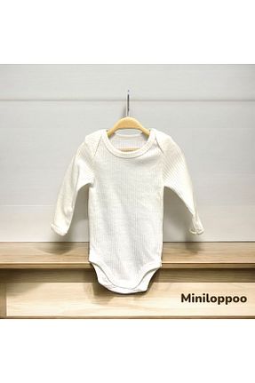 بادی و سرهمی نوزادی نباتی بچه گانه پنبه پلی استر MİNİLOPPOO - کد 873822993