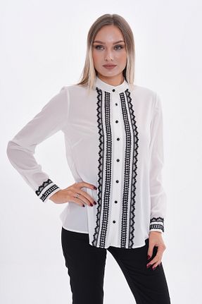 پیراهن سایز بزرگ سفید زنانه سایز بزرگ Loom Boutique - کد 869650867