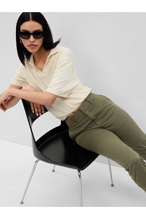 شلوار خاکی زنانه پارچه GAP - کد 752432575