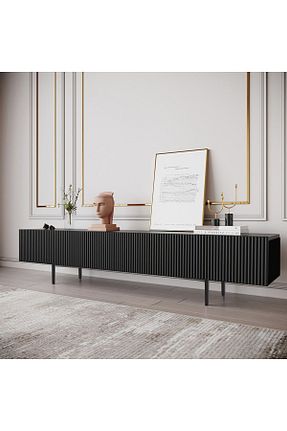میز و پایه تلویزیون مشکی MDF Genel Markalar - کد 740182801