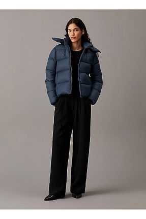 کاپشن سرمه ای زنانه جین Calvin Klein - کد 879390439
