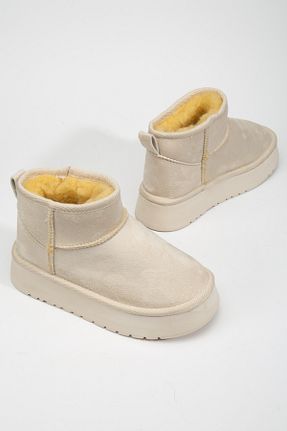 بوت / نیم بوت بژ زنانه چرم مصنوعی Odal Shoes - کد 879390242