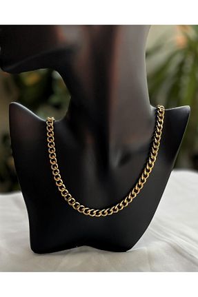 گردنبند استیل ( فولاد ) زرد زنانه استیل (فولاد) BEN TAKI - کد 879406226