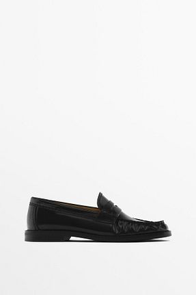 کفش کژوال مشکی زنانه چرم خالص Massimo Dutti - کد 879405792