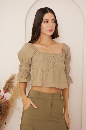 بلوز سبز زنانه ساده Darlin Moda - کد 797528800