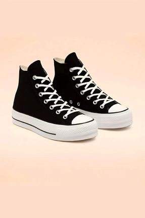 کفش اسنیکر مشکی زنانه بند دار ELİTE STEP - کد 879405092