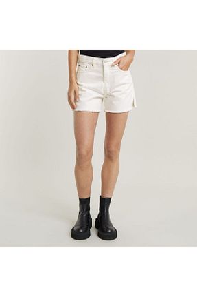 شلوارک و برمودا سفید زنانه Straight G-STAR RAW - کد 829148081