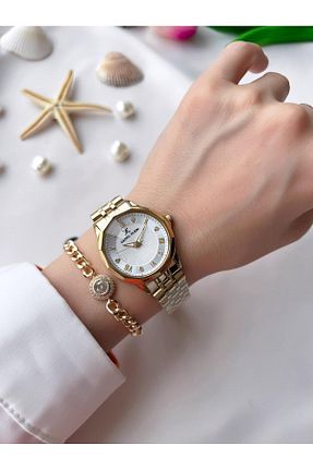 ساعت مچی طلائی زنانه 36 میلی متر Daniel Klein - کد 879407229