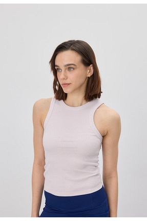 بلوز طوسی زنانه ساده TUBİA - کد 808024304