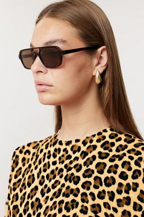 عینک آفتابی قهوه ای زنانه 50 Eyesofia - کد 878990166