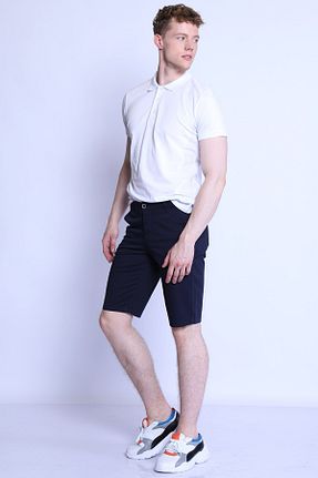 شلوارک و برمودا سرمه ای مردانه اسلیم فیت Genel Markalar - کد 308857708