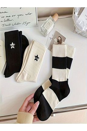 جوراب مشکی زنانه پنبه ای Sky Socks - کد 879450723