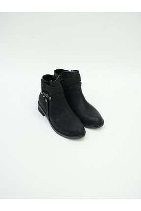 بوت / نیم بوت مشکی زنانه جیر EYMEN SHOES - کد 879437223