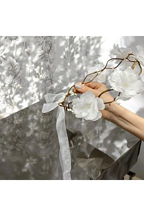 تاج سفید زنانه SavBrand - کد 879441327