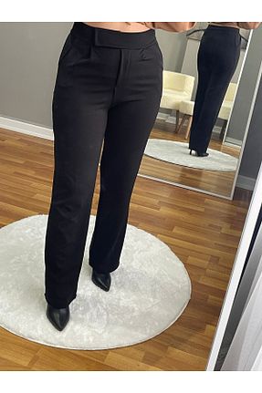 شلوار مشکی زنانه بافتنی Butik - کد 879445002