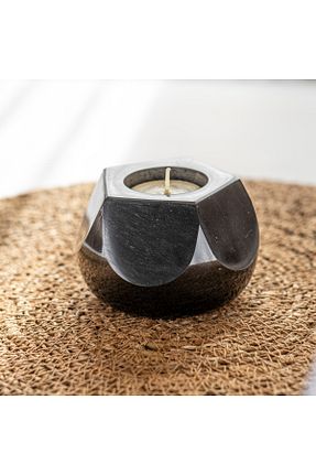 شمعدان و شمع گیر مشکی marbelix - کد 879452718