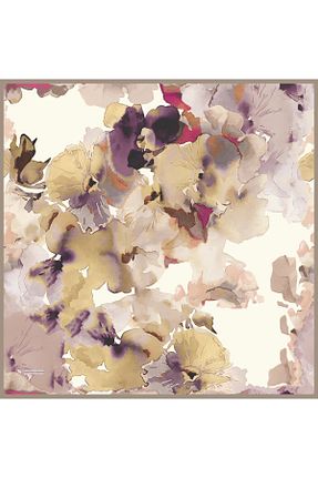 روسری طوسی 90 x 90 Valentino Orlandi - کد 879459711