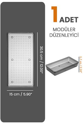 نظم دهنده کمد طوسی پلاستیک Meleni Home - کد 879462767