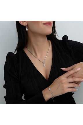 دستبند نقره سفید زنانه 925 عیار Usho Jewelry - کد 879454881