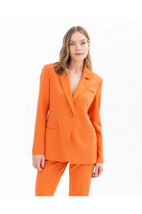 کت نارنجی زنانه پارچه SEÇİLSTORE - کد 879451563