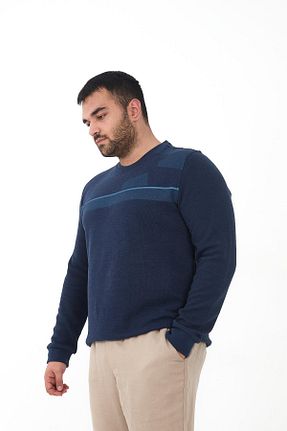 سوئیشرت سایز بزرگ آبی مردانه سایز بزرگ Maccali - کد 878245220