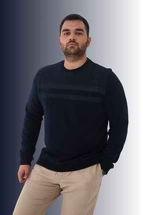 سوئیشرت سایز بزرگ آبی مردانه سایز بزرگ Maccali - کد 878336475