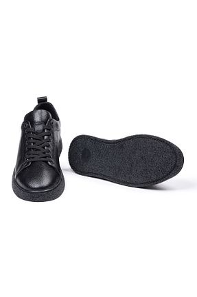 کفش کژوال مشکی مردانه چرم خالص SELİN SOYLU - کد 871892158