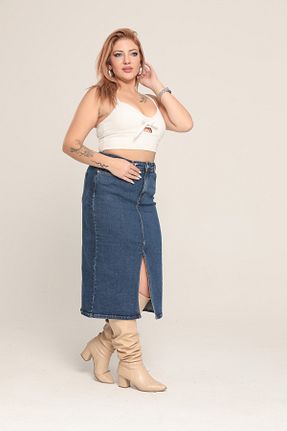 شلوار جین آبی زنانه رگولار XBELLA DENİM - کد 879490226