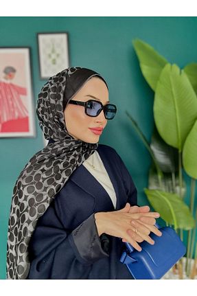 شال طوسی زنانه پنبه ای Oxygen Scarfs - کد 877222285