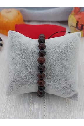 دستبند جواهر قهوه ای زنانه سنگ طبیعی Nej - کد 879496294