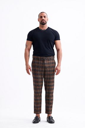 شلوار سایز بزرگ قهوه ای مردانه بافتنی Koch London - کد 879520596