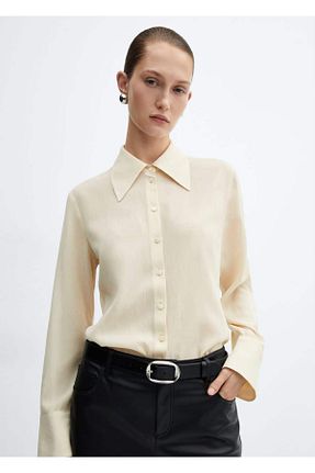 پیراهن بژ زنانه رگولار MANGO - کد 822181547