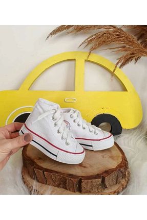 کفش اسنیکر سفید بچه گانه بند دار ELİTE STEP - کد 879618053
