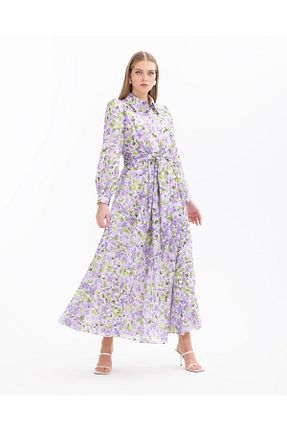 لباس بنفش زنانه بافتنی SEÇİLSTORE - کد 879681371