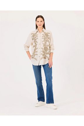 پیراهن بژ زنانه رگولار SEÇİLSTORE - کد 879682478