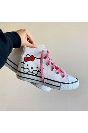 کفش اسنیکر سفید بچه گانه بند دار ELİTE STEP - کد 879709492