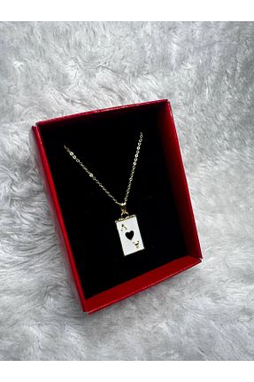 گردنبند جواهر مشکی زنانه روکش طلا FASION JEWELLERY - کد 879687007