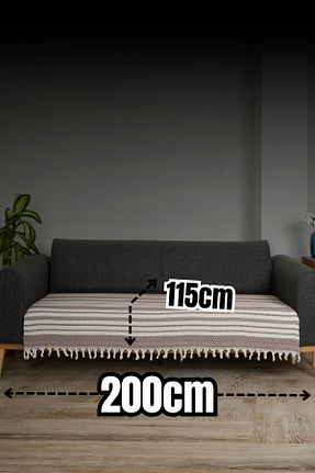 کاور مبل قهوه ای پنبه Akaystore - کد 872528257